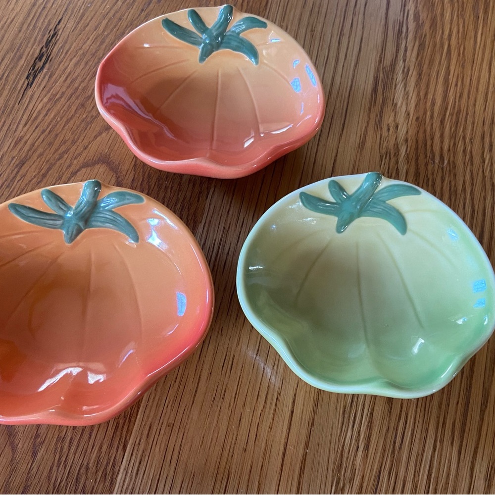 3 Williams Sonoma Ceramic Tomato Dishes